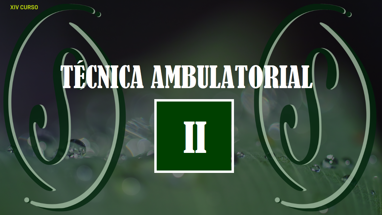 XIV CURSO - TÉCNICA AMBULATORIAL II: O VALOR DOS SINTOMAS