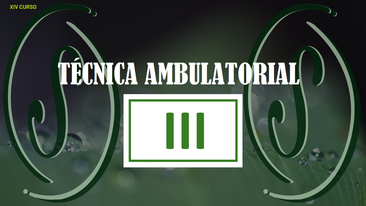 XIV CURSO - TÉCNICA AMBULATORIAL III: REPERTORIZAÇÃO E DIAGNÓSTICO MEDICAMENTOSO