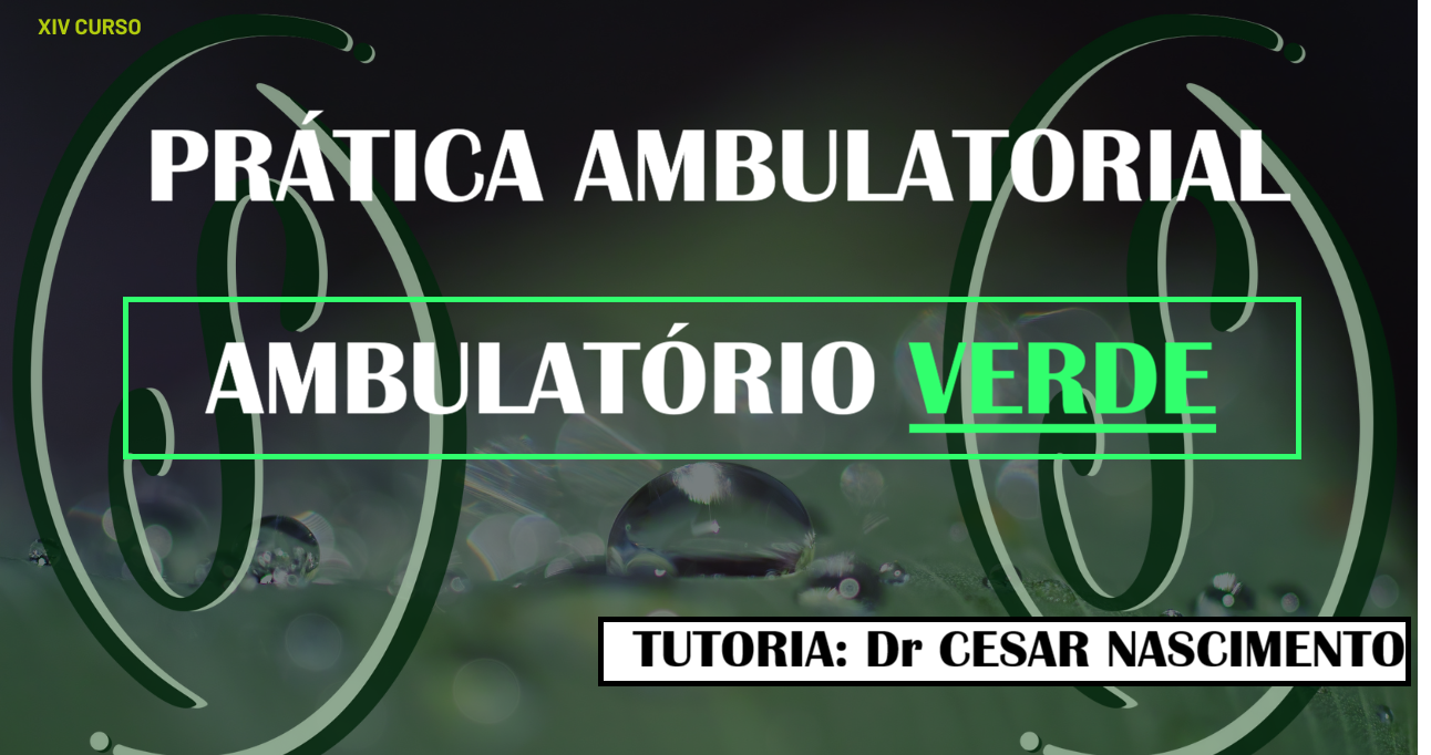 XIV CURSO - AMBULATÓRIO VERDE